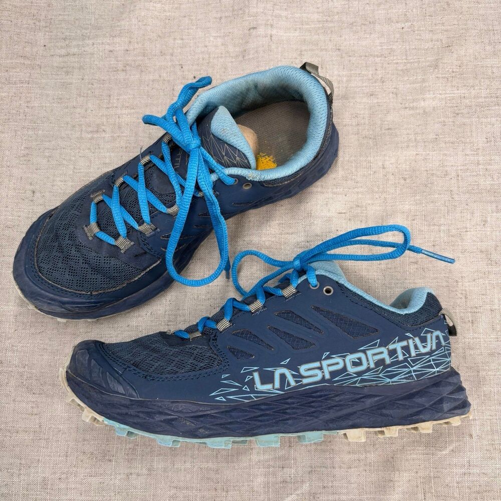 La Sportiva Lycan II Trail Shoes Blue Mesh Lace Up Running Sneaker Women's 7.5‎